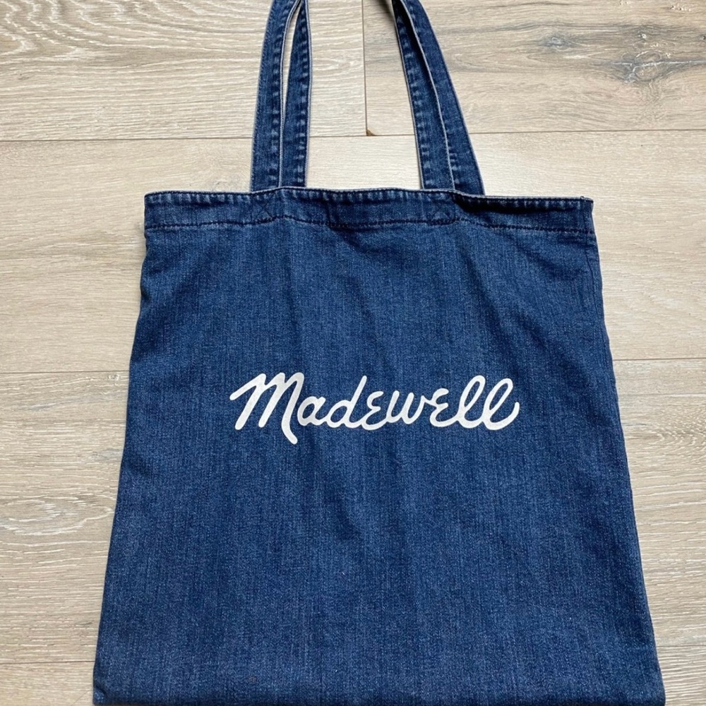 PRELOVED MADEWELL DENIM CANVAS TOTE BAG